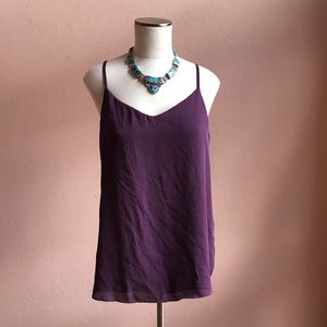 PINK REPUBLIC Plum Flowy Top